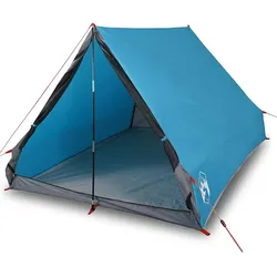 vidaXL Camping-Keilzelt 2 Personen Blau Wasserdicht