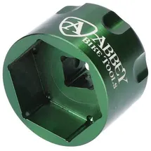 Abbey Bike Tools Werkzeug Suspension Top Cap Sockets 28 mm Grün