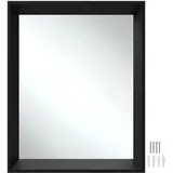 Tectake tectake® Rechteckiger Wandspiegel mit Kunststoffrahmen - 40,6 x 50,8 cm,