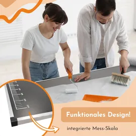 Lemodo Tapeziertisch klappbar 300 x 60 cm 30 kg grau