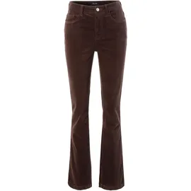 Aniston CASUAL Cordhose in trendiger Bootcut-Form, braun