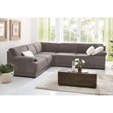 Home Affaire Eckcouch Mikrofaser 2-Sitzer Grau