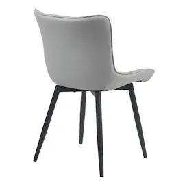 CLP 2er Set Stühle Brady grau/Kunstleder