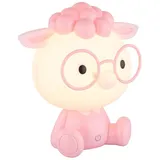 GLOBO Tischleuchte Tischlampe Kinderzimmer Mädchen pink USB Touchdimmer LED H 22 cm