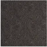 Ambiente Home Ambiente - Servietten - Elegance Dark Grey - dunkelgrau - geprägt - 33x33-15 Stück -