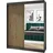 A&J MöbelLand Schwebetürenschrank MIT 120 x 215 x 59,5 cm Grau