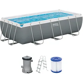 BESTWAY Power Steel Frame Pool  Set 404 x 201 x 100 cm inkl. Filterpumpe