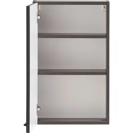 WELLTIME Hängeschrank "Lana", grau (matt grau), B:40cm H:64cm T:20cm, MDF, Schränke, Hängeschrank, Badmöbel, 40 cm breit