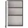 WELLTIME Hängeschrank "Lana", grau (matt grau), B:40cm H:64cm T:20cm, MDF, Schränke, Hängeschrank, Badmöbel, 40 cm breit