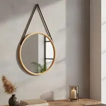 levandeo Spiegel 38 x 38 cm Beige