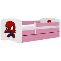 Raumhirsch furniture Kinderbett, Rosa, Holzwerkstoff, Holzwerkstoff, 1 Schubladen, 80x180
