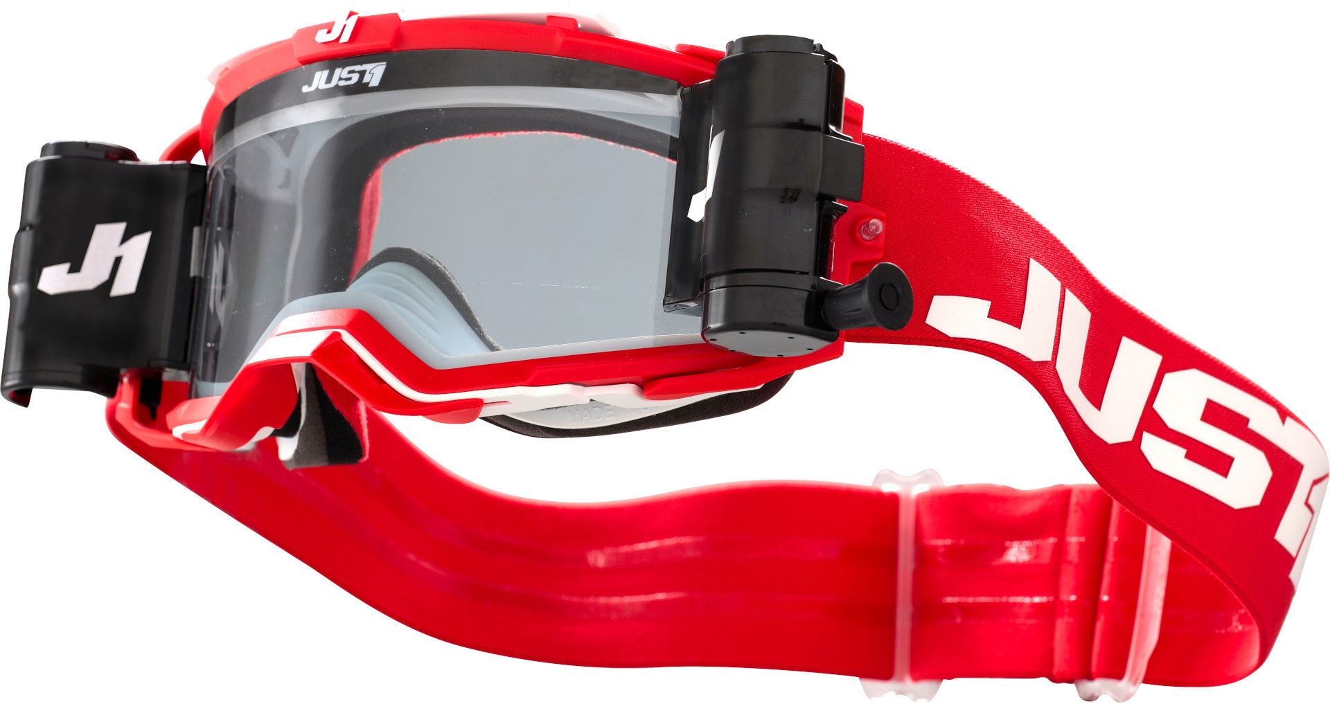 Just1 Nerve Plus Absolute Motocross Brille, weiss-rot für Männer