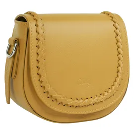 Cluty Umhängetasche Leder Gelb