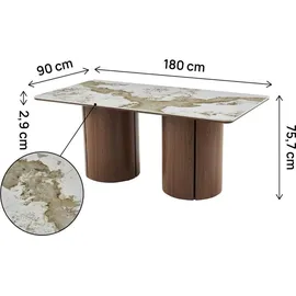 Habitat et Jardin Milano 90 x 75 x 180 cm braun