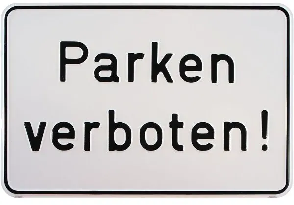 Parkplatzschilder - Parken verboten