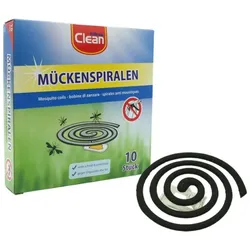 Mückenspirale Insektenvertreiber Moskitoschutz Spiralen 10 Stück mit 2 Haltern