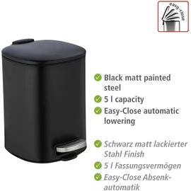Wenko Alassio 5 l schwarz