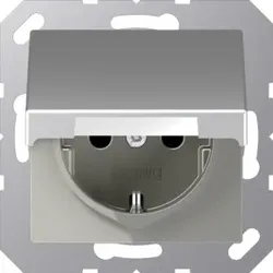 Jung SCHUKO-Steckdose 16 A 250V m.Klappdeckel bruchs A 1520 BF KL AL