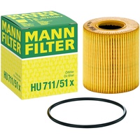 MANN-FILTER HU 711/51 X Ölfilter – Ölfilter Satz mit Dichtung / Dichtungssatz – für PKW