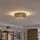 LUCANDE LED-Deckenleuchte Felias, chromfarben, Glas, Ø 35 cm