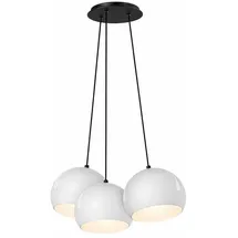 s.luce Ball 3-flg. 3x20 cm Rund Weiß/Schwarz