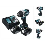 Makita DTW 700 RG Akku Schlagschrauber 18 V 700 Nm 1/2" XPT Brushless + 2x Akku 6,0 Ah + Ladegerät