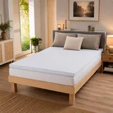 Bettwaren-Shop Topper Spannbettlaken Ultra Stretch 180x200 cm weiss - Weiß