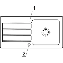 Villeroy & Boch Architectura 60 fossil + Handbetätigung