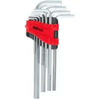 KS Tools Innensechskant-Winkelstiftschlüssel-Satz, lang, 10-tlg