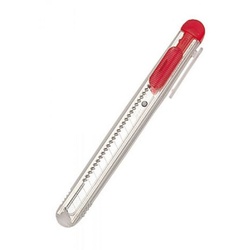 STYRO Messerklinge 1 Cuttermesser NT-Cutter iA-120P 9 mm - rot-transparent (1-St) rot|weiß