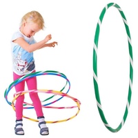 Hoopomania Hula-Hoop-Reifen Bunter Kinder Hula Hoop für kleine Profis, Ø80cm, Grün-Weiss grün Ø 80 cm