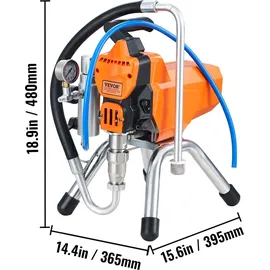 Vevor Airless Farbsprühsystem Spritzpistole Sprayer Maschine 2000W Hochdruck