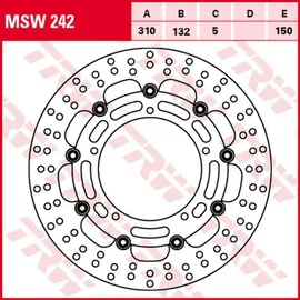 TRW Bremsscheibe MSW242