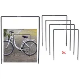 Baumarktplus Fahrradständer 5 x 115 x 76 cm Flachstahl 13 mm Anthrazit