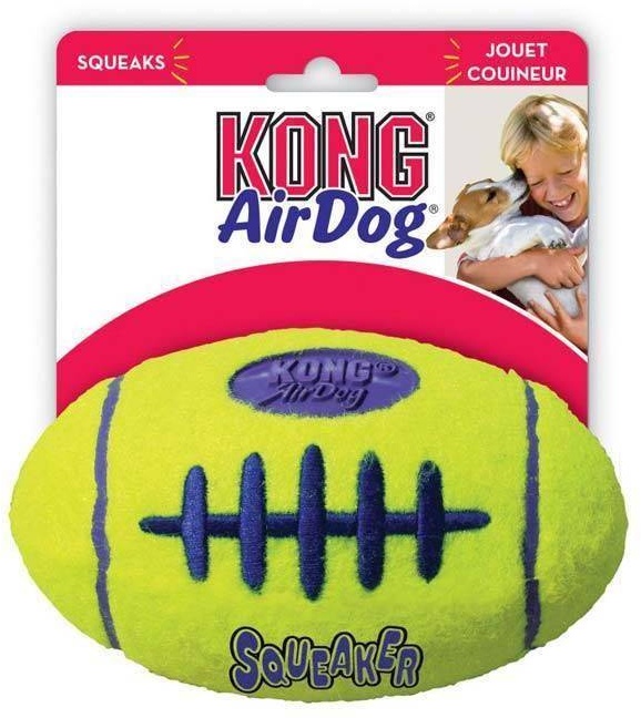 KONG AIRDOG Squeaker Football - Hundespielzeug - M (Rabatt für Stammkunden 3%)