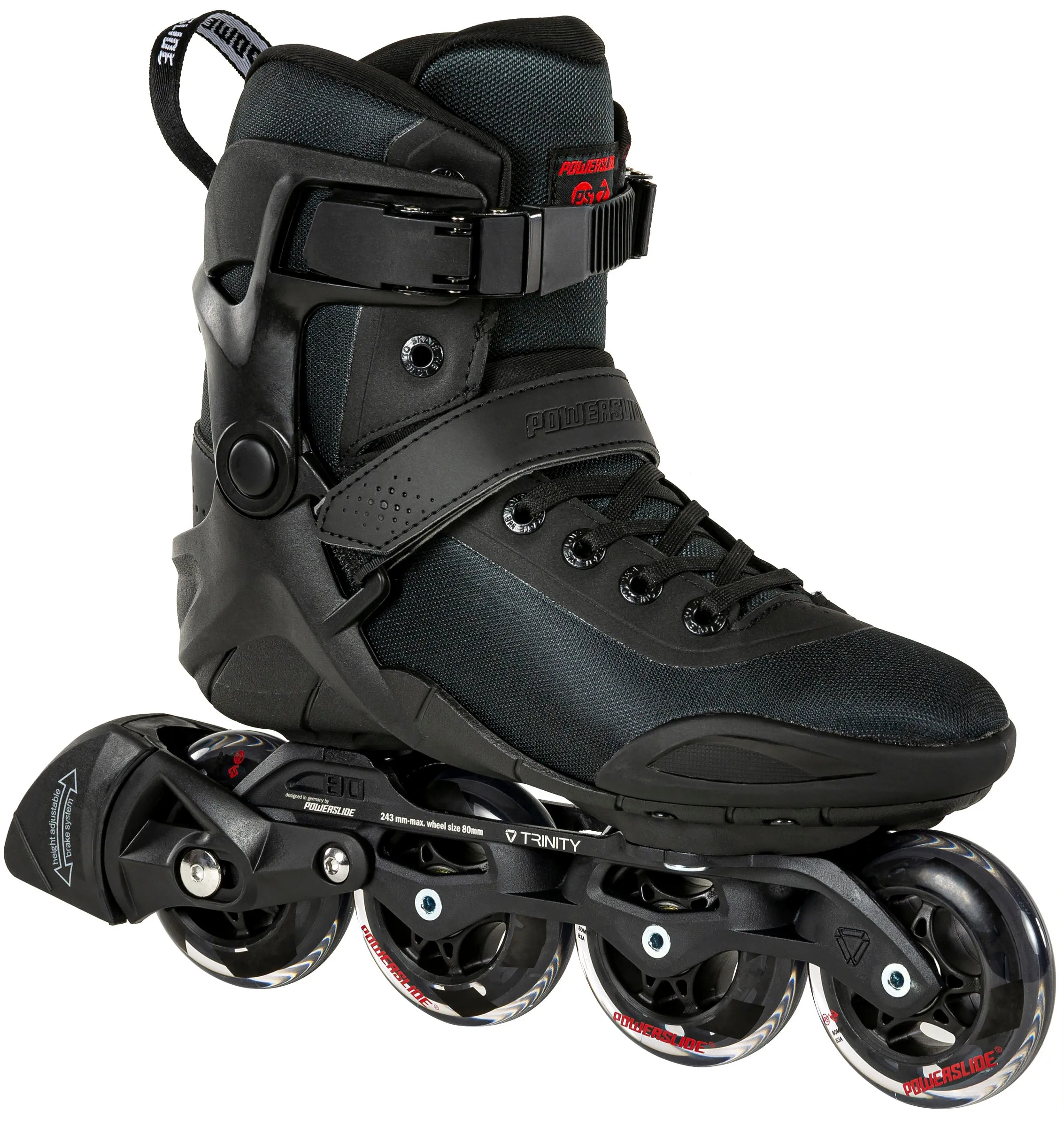 Powerslide Inlineskates »Phuzion Radon Black 80« Powerslide schwarz 43