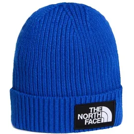 The North Face TNF Logo Box Cuffed Beanie Blau