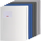 Brunnen Schnellhefter A4 Blau/Grau/Silber/Weiß 8 St.