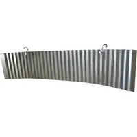 tomishop Windschutz 68 x 15 cm Stahl