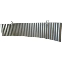 tomishop Windschutz 68 x 15 cm Stahl