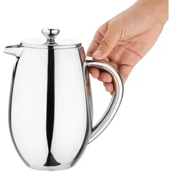 Olympia gerundete isolierte French Press Edelstahl 80cl