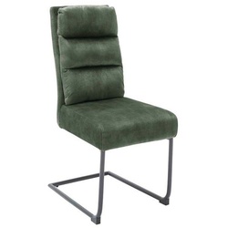 MCA furniture Freischwinger 2er Set Schwingstuhl Lampang grün