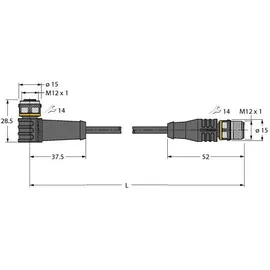 Turck Verbindungsleitung WKS4.5T5RSS4.5T/TEL