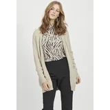 VILA Viril Open Strickjacke Beige S