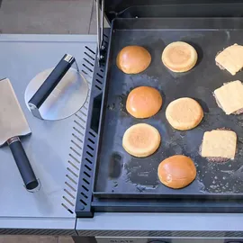 Weber Burgerpresse 0,75 kg Edelstahl Weiß