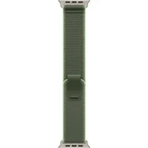 Apple Watch Ultra Trail Loop 49 mm Grün/Neon Titan Natur M/L