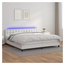 vidaXL Boxspringbett 200 x 200 cm Weiß
