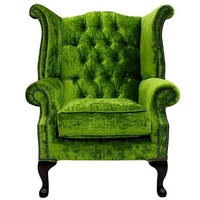 JVmoebel Ohrensessel, Chesterfield Ohrensessel 1 Sitzer Design Sessel grün