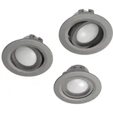 Hama WLAN LED-Einbauspot, 5W, per Sprache/App steuern, verstellbar, 3er, S-Nick.