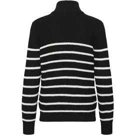 Kaffe Strickpullover KAlioa Schwarz / Weiß XXL